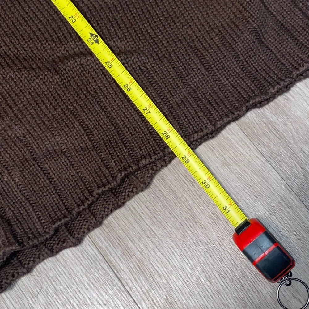 :::VINTAGE:::Men's polo jeans company 1/4 zip Brown Sweater size XXL - Picture 9 of 10